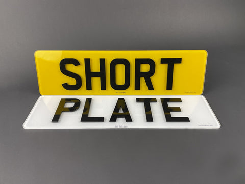 4D 3mm Acrylic Short Number Plates Set (14 Inch)