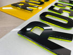 4D Neon Green Show Plate