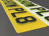 4D 3mm Neon Green Plates with Gel