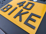 4D 3mm Acrylic Motor Bike Number Plates (9x7)