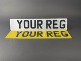 Printed Standard Number Plates Set