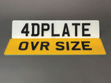 4D Range Rover, Bentley and Jaguar Oversized Rear Plate