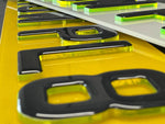 4D 3mm Neon Green Plates with Gel