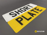 Short Standard Printed Number Plates Set (14 inch)