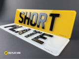 4D 3mm Acrylic Short Number Plates set (16 Inch)