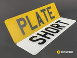 Short Standard Printed Number Plates Set (14 inch)