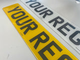 Standard plate front and rear