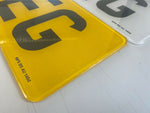 Printed Standard Number Plates Set