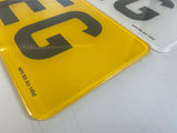 Printed Standard Number Plates Set