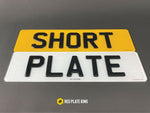 3D Gel Short Number Plates Set (14 Inch)